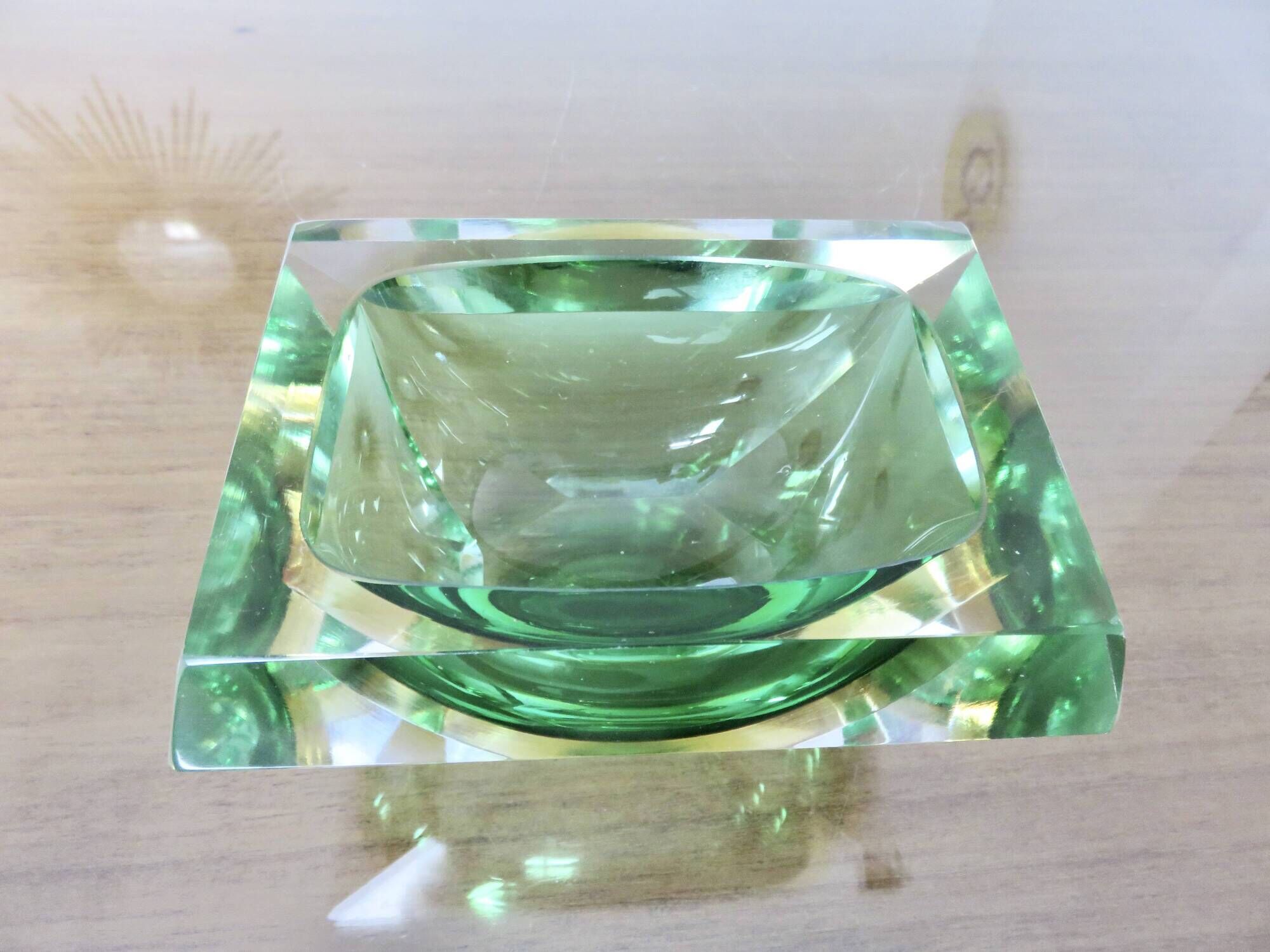 Murano Sommerso glass ashtray, by Flavio Poli for Seguso, 1960