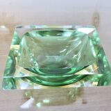 Cendrier en verre Sommerso de Murano par Flavio Poli pour Seguso, 1960