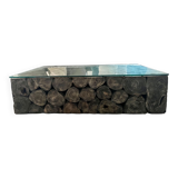 Table basse en rondins de bois