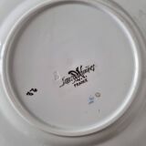 Lot de 9 assiettes anciennes en porcelaine de Sarreguemines, XIXe siècle, s