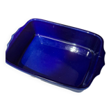 Indigo blue ceramic dish
