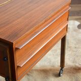 Scandinavian teak sewing box / worker 1960