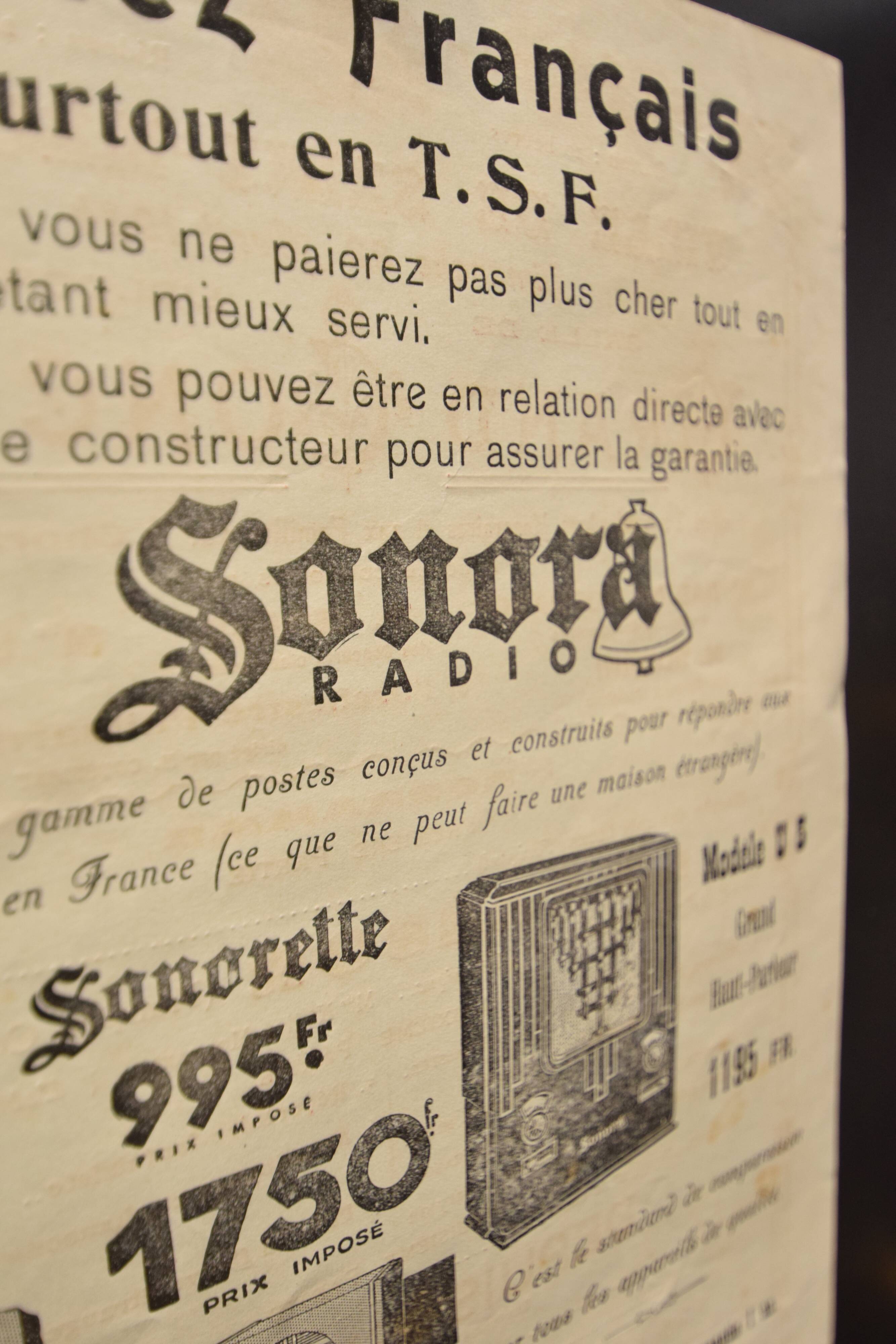 Poster "Grand Concert" - City of Saint-Macaire - 1934