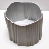 Irregular Shaped Grey Earthenware Vase by Rosenthal, Italy