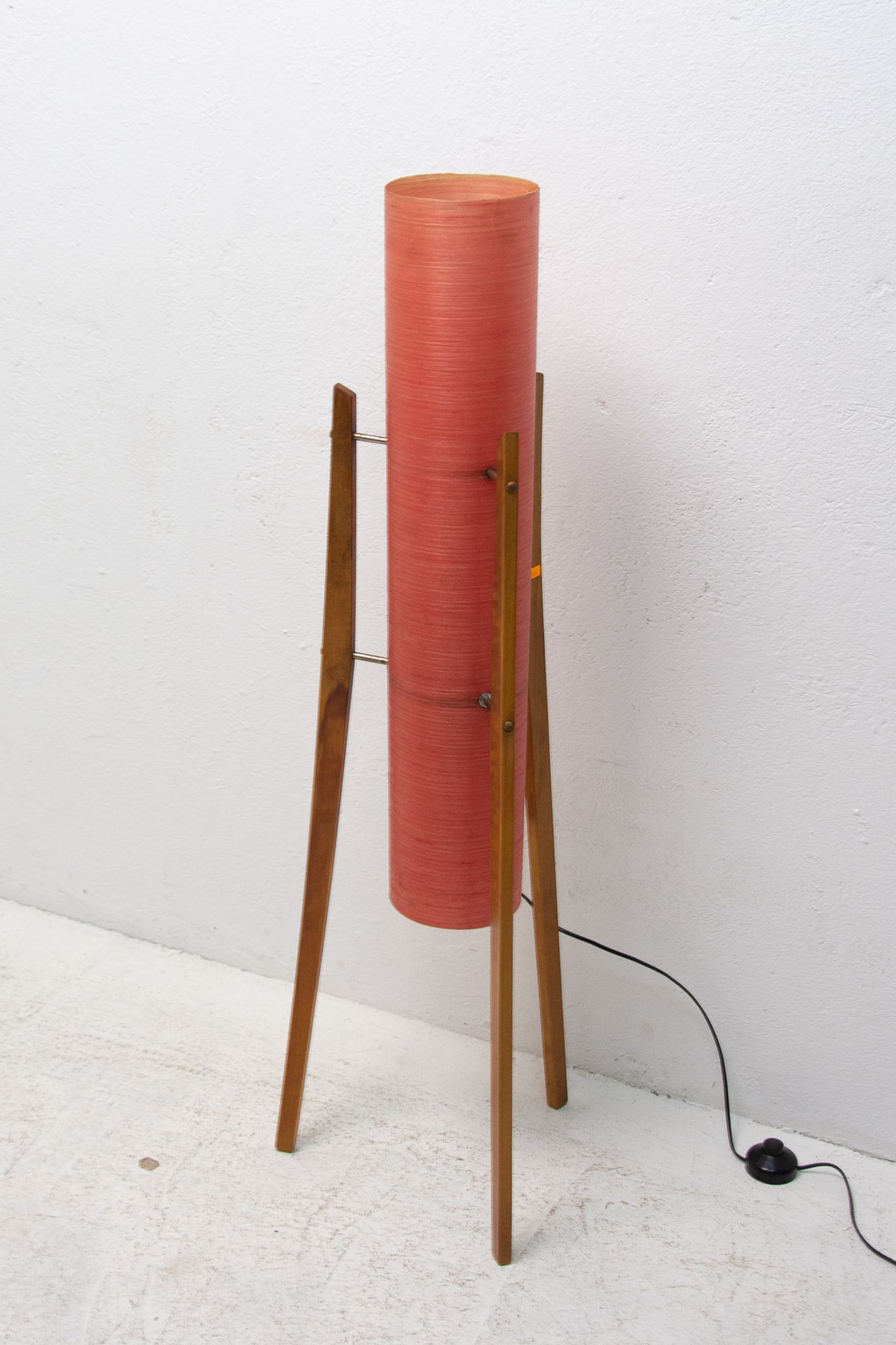 Mid century Rocket floor lamp, Brussels period, 1950´s, Czechoslovakia
