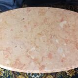 Coffee table in brass and marble 1960