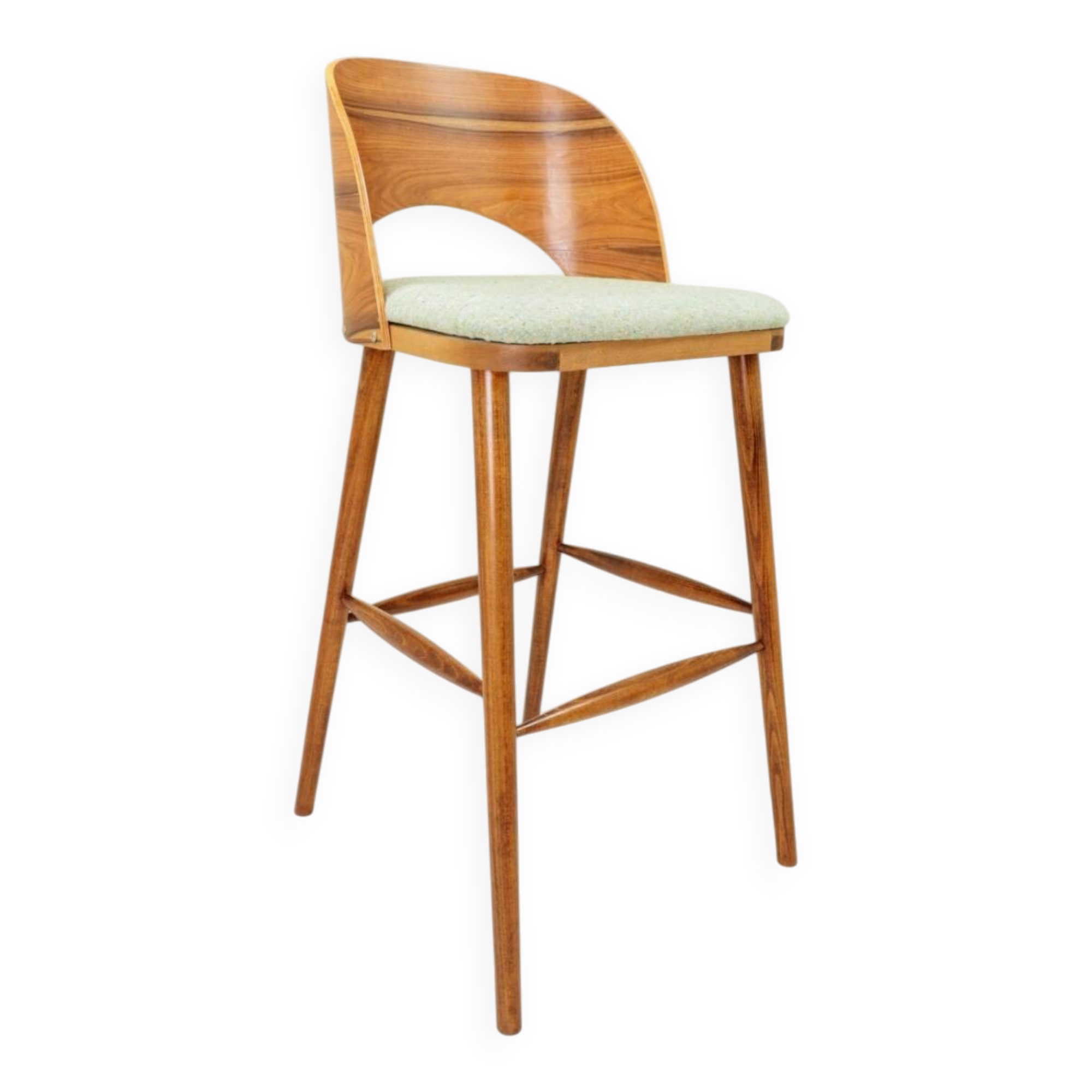 Brasil Apple Green Granola Palisander Bar Stool