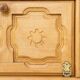Small oak and leather enfilade by Guillerme and Chambron