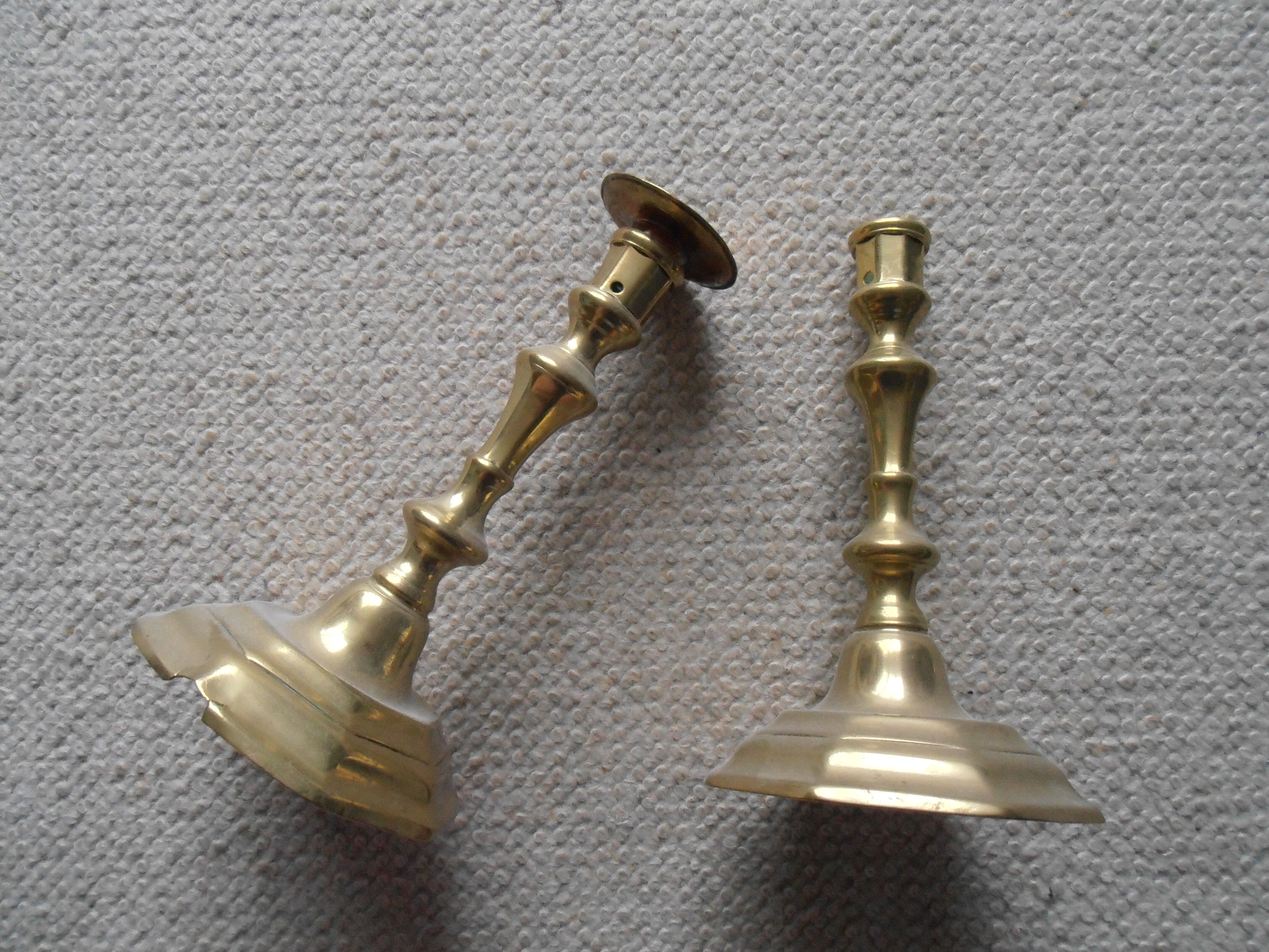 Pair of old Louis XVI style candelabra candle holders