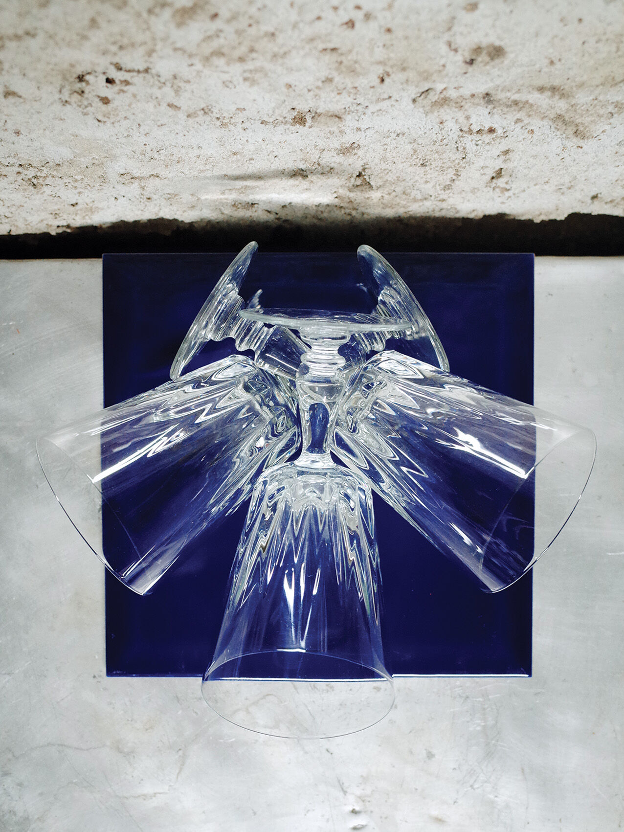 Lot of 5 crystal water glasses