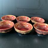 6 Morvan earthenware cups