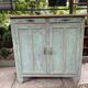 Parisian buffet patine celadon green and bluish grey