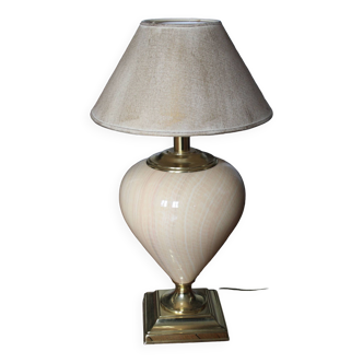 Le Dauphin ceramic brass lamp