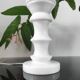 Vintage lamp base in white marble