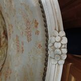 Pair of Louis XV style Bergère armchairs