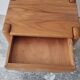Vintage solid elm bedside table