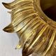 Ceiling light, Hans Kögl, sunflower model in gilded metal, 1950s.