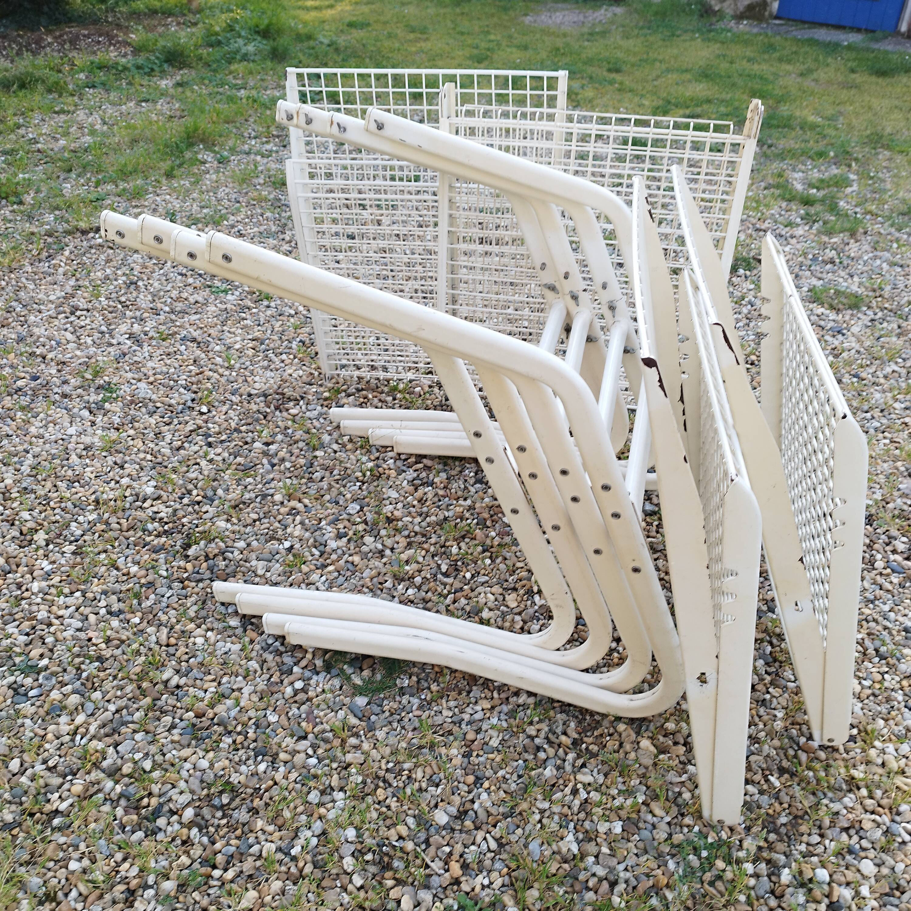 Vintage metal garden chairs