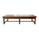Solid walnut farmhouse castle table 1900 XXL