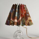 Sculptural Clear Crystal Glass Table Lamp by Schneider, France, 1950s