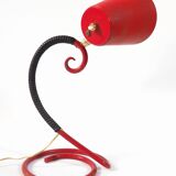 Red spiral cocotte lamp