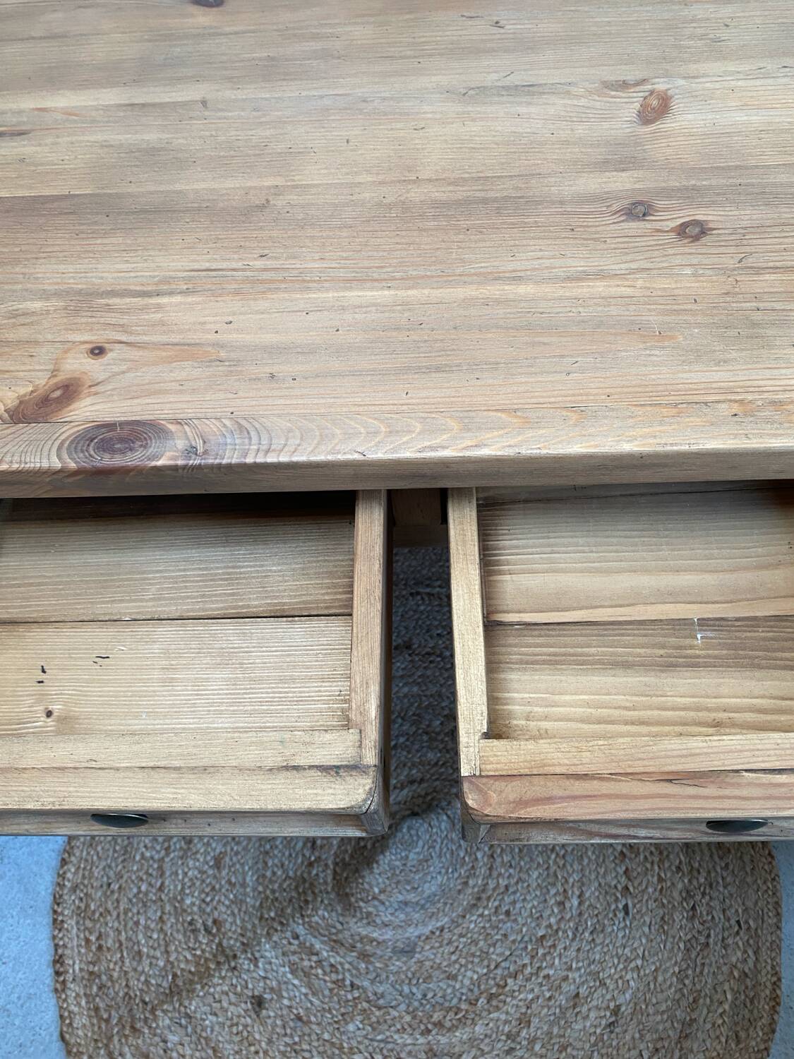 Old desk - natural patina - authentic charm