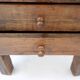 Tables de chevet ou table d'appoint rustiques en bois massif de style mid-century