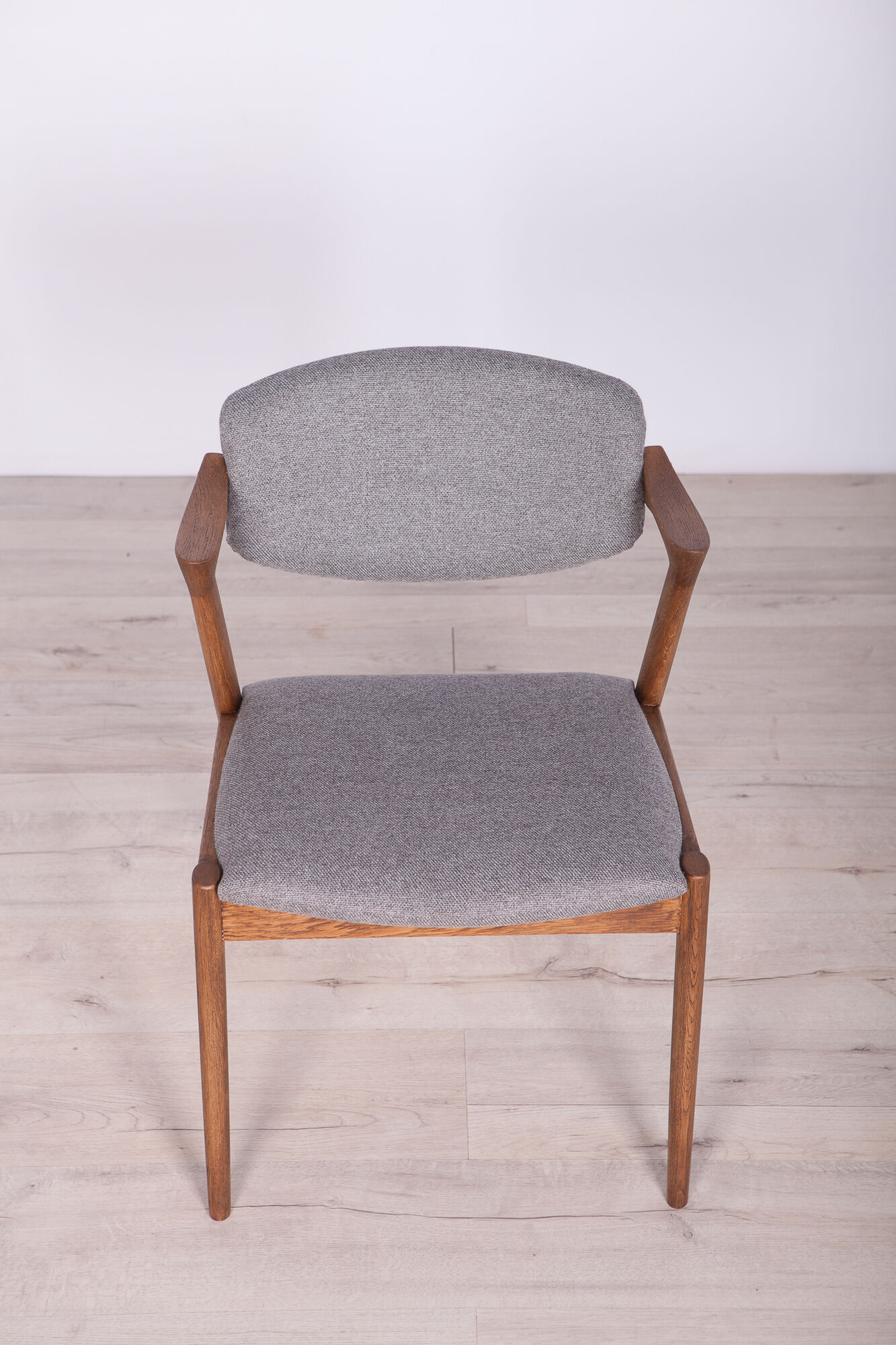 Model 42 oak dining chairs by Kai Kristiansen for Schou Andersen, 1960s, set of 4