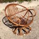 Large rattan armchair Ernest