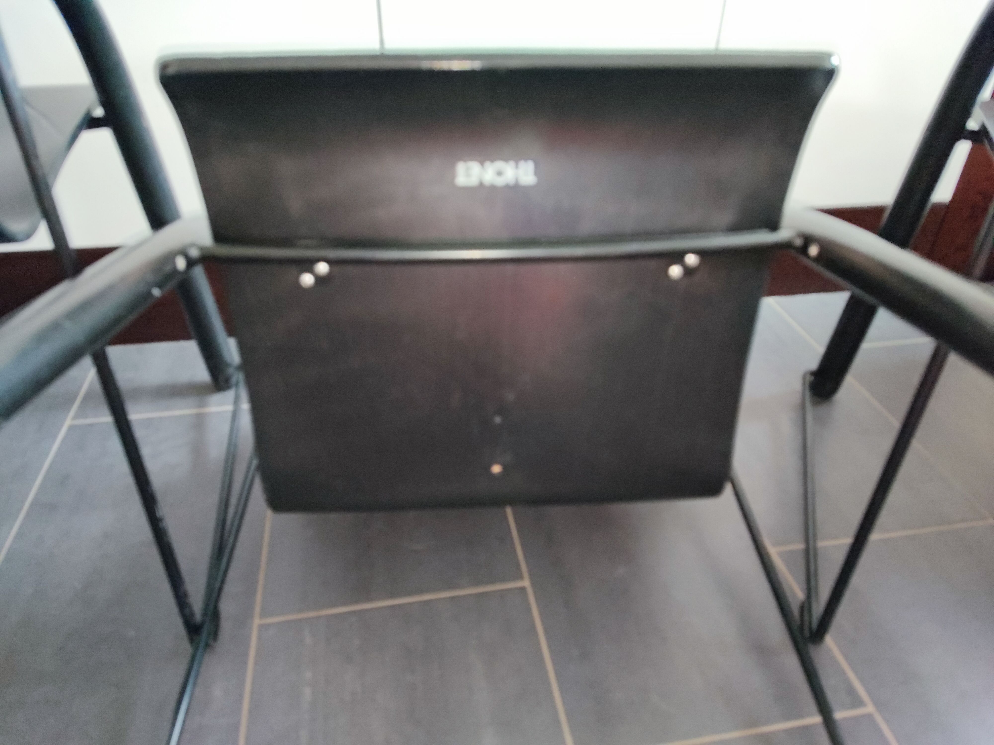 Thonet S320 black chairs