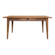 Vintage farmhouse table with spindle legs.