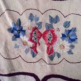 Old American carpet handmade, 76cm x 117cm 1900s