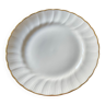 Assiettes blanches et doré