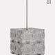 Glass pendant lamp by Kamenicky Senov, 1970
