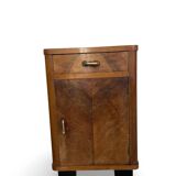 Tables de chevet italiennes élégantes de style art déco des années 1940/1950.