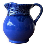 Small blue pitcher