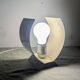 Table Lamp Space Age Design Vintage 70s Brushed Aluminium