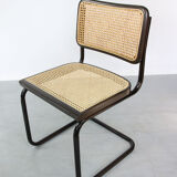 Pair of S32 Cantilever Chair by Marcel Breuer, Dark Edition, 1980s