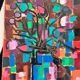 Colorful oil painting by Fermigier