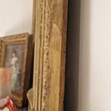 golden fireplace mirror