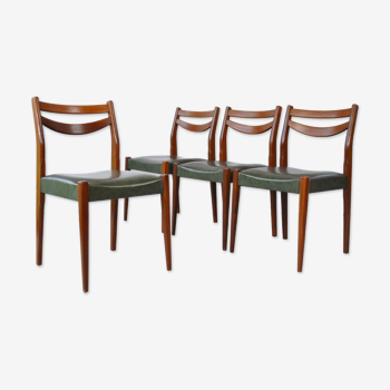 Suite de 4 chaises style scandinave 1970