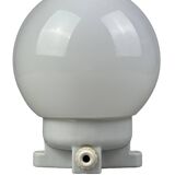 50s 60s wall lamp cellar lamp ceramic & glass Bauhaus design