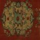 One-of-a-kind turkish handwoven vintage rug - rustic vintage charm 268x 172