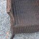 Set de 3 fauteuils en rotin des années 70