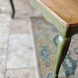 Olive green patinated table