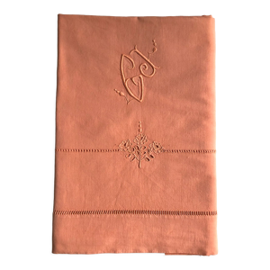 Drap ancien en lin et