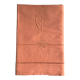 Old linen and cotton sheet terracotta