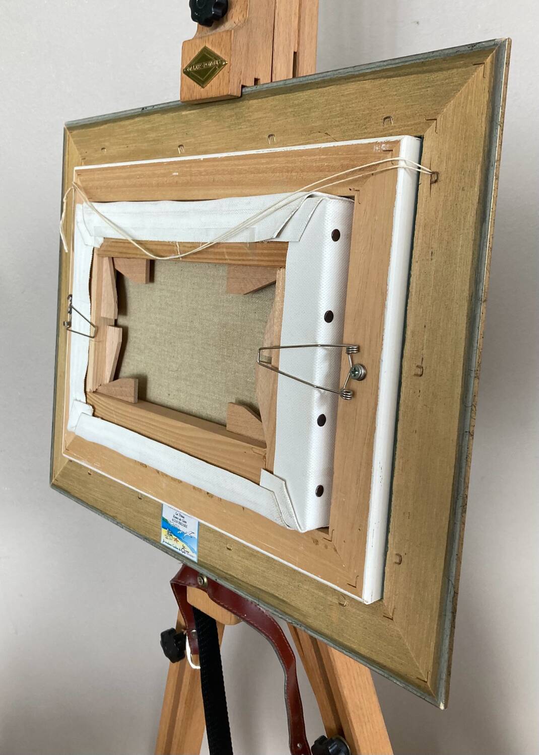 Oil painting on canvas 20th century seascape signed MLR Marie Louise REFALO