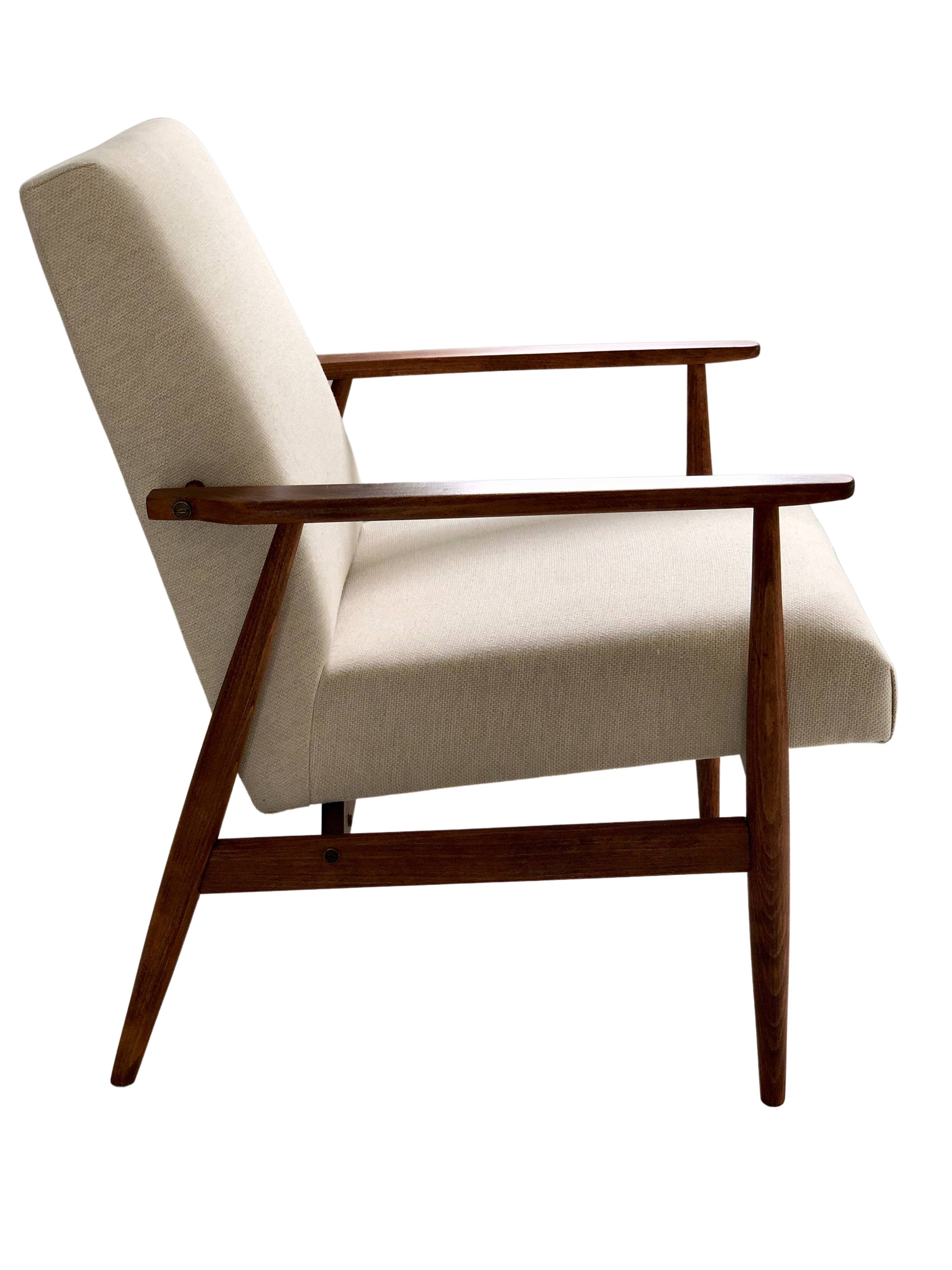 Mid-century beige armchairs by Henryk Lis, 1960s, set of 2