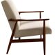 Mid-century beige armchairs by Henryk Lis, 1960s, set of 2